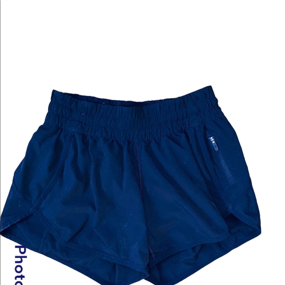 Lululemon black tracker 4” running shorts size 4